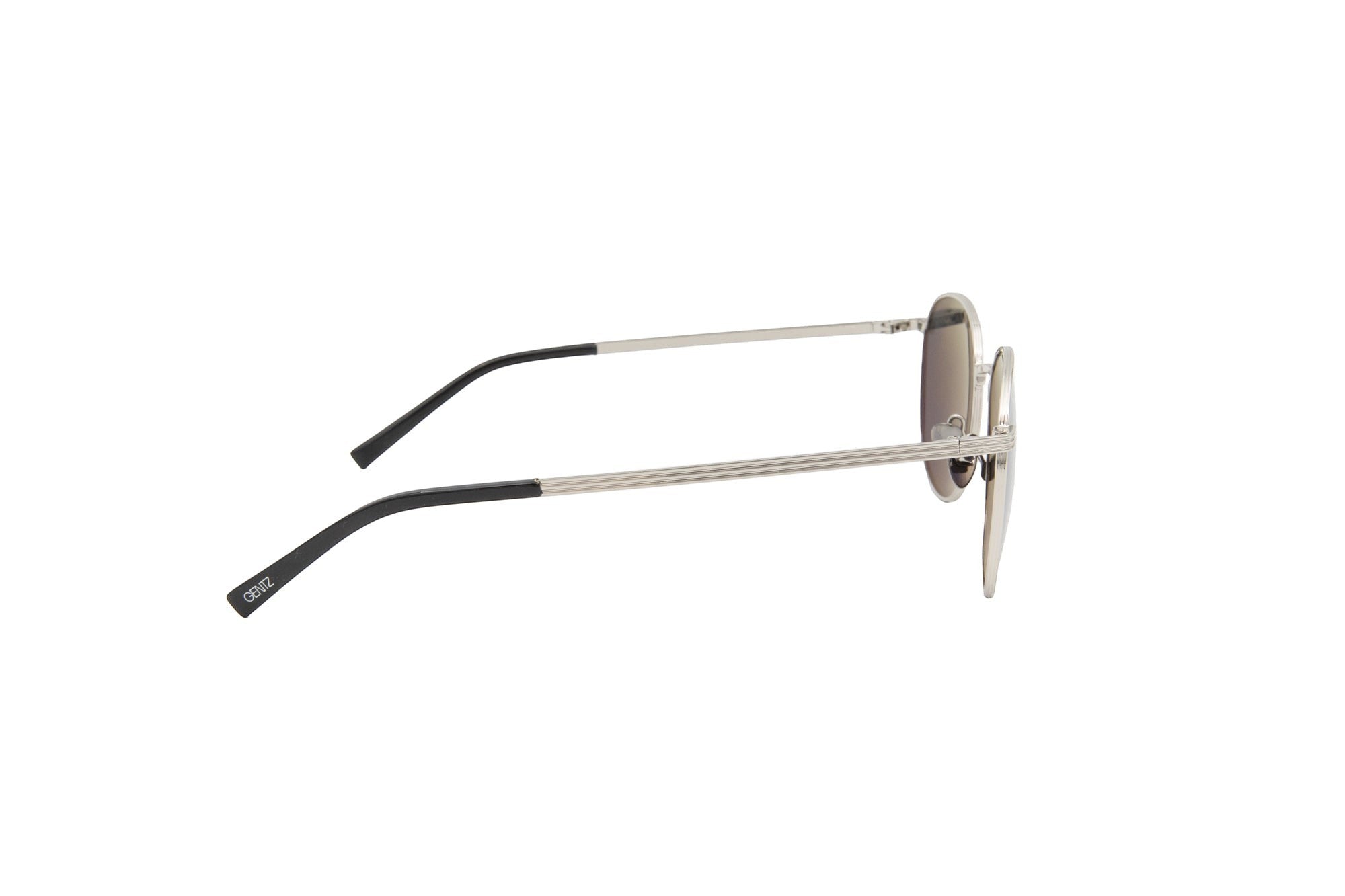 Gentz Eyewear The Laurent zilverkleurige metalen bril met ronde glazen en subtiele Europese luxe.